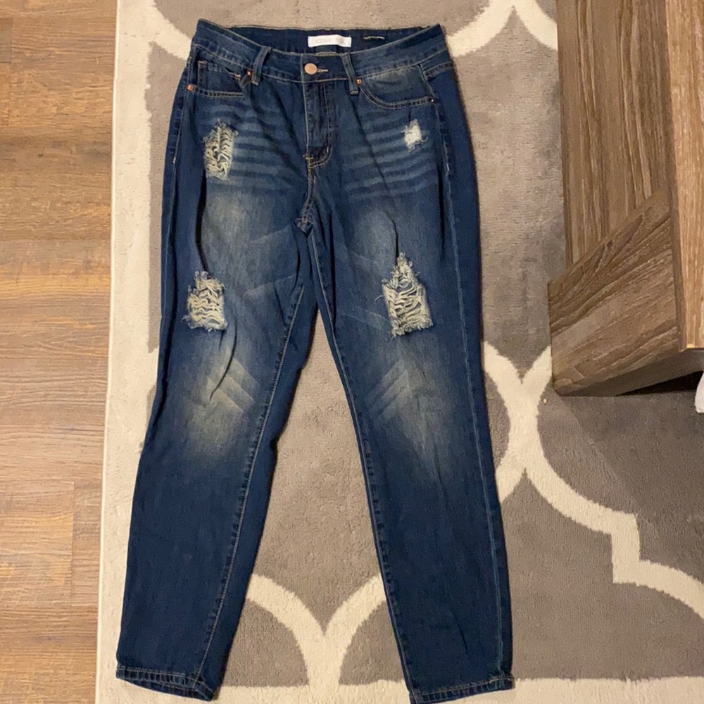 Royalty Dream Fit distressed skinny jeans